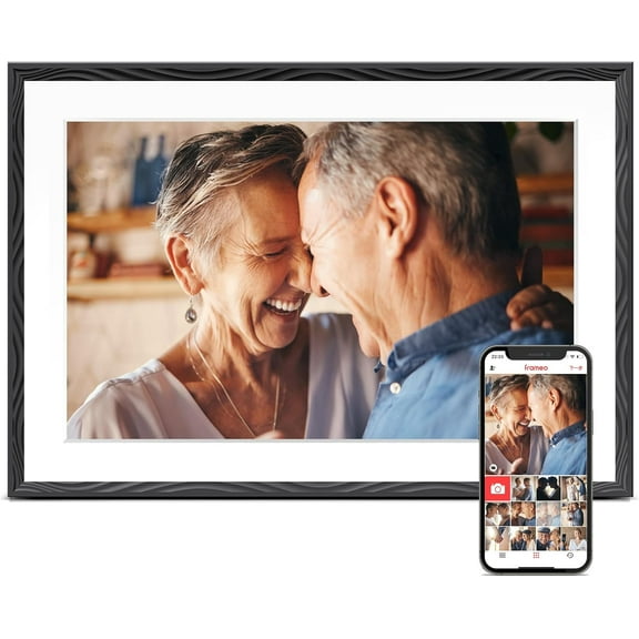 Digital Picture Frame, 10.1'' Frameo Digital Frame Wifi, 32GB Memory, 1280*800 Touch Screen Digital Photo Frame, Wall Mountable, -Rotate, Share Instantly, Wedding, Birthday Gifts for Women, Mom