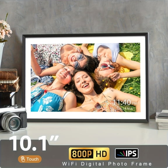 Digital Picture Frame, 15.6" Digital Photo Frame, 16:10 HD Screen, 1080P HD Screen + WiFi Sharing + Built-in 32G + Stereo Audio | Seniors-Friendly Design, Wedding Gift, Father'S Day Gift