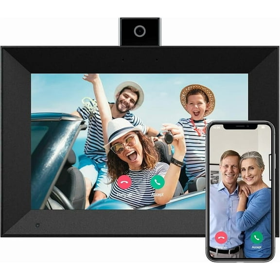 Digital Picture Frame 15.6 Inch Large Digital Photo Frame with 1920 * 1080 IPS Full HD Touchscreen, Humblestead 64GB WiFi Smart Frame Share Photos and Videos via AiMOR App, Wall Mountable