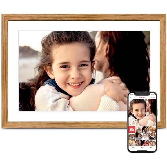 Digital Picture Frame Frameo, 10.1 Inch Digital Photo Frame WiFi, Slideshow Frame 1280 * 800IPS Touch Screen, -Rotate, Share Videos Pictures, 32GB Memory, Gifts for Mom