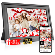 Digital Picture Frame - Uhale WiFi 10.1 inch IPS Touch Screen Digital Photo Frame Display for Gifting, 32GB Storage Support 64G TF Card, Auto-Rotate, Share Photos Via Uhale App from Anywhere