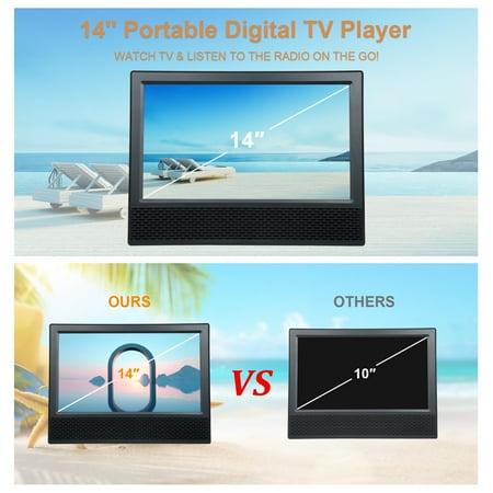 Digital Player,Player Player Radio Player Battery Campervan Car Kitchen With Remote Tv Player Radio With Antenna Tv Player 14-inch Radio Tv 14 Inch Portable Player Portable Tv With Player And