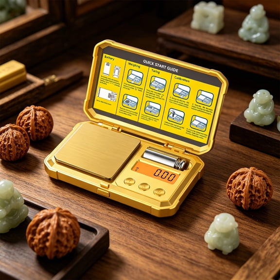 Digital Pocket Gram Scale 0.01g Mini Jewelry Scale with Tool Box Case for Herbs, Baking, Coins and Precision Weighing