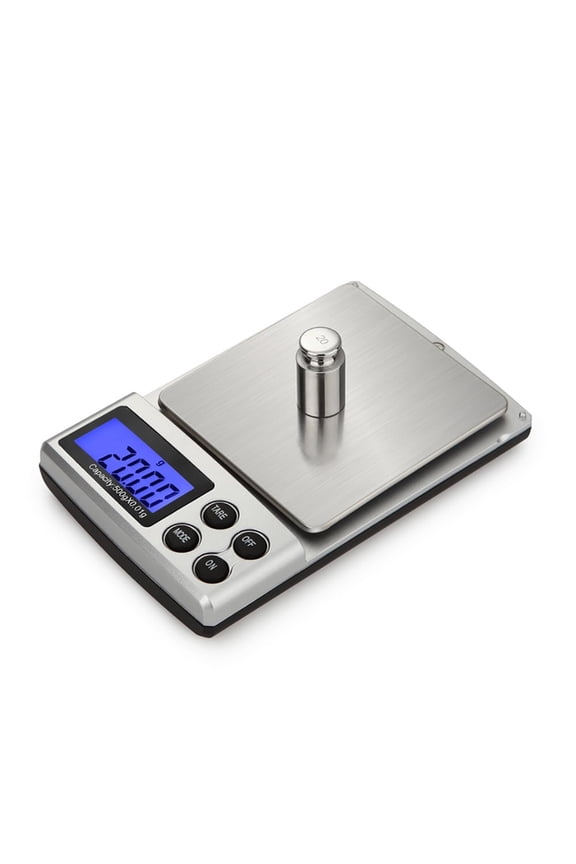 Digital Pocket Jewelry Scale Diamond Tester Kit 500g x 0.01g Precision Gram Scale LCD Display Portable Jewelry Scale Gold Coins Gems Lab Kitchen Use Compact Accurate Tool For Professional Home Use