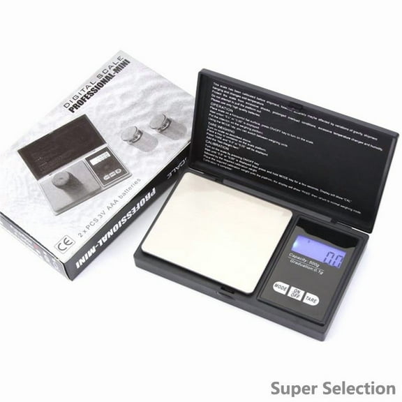 Digital Pocket Scale, 0.01g Accuracy High Precision Scale with Stainless Steel Platform, 100g/200g/500g/1000g Capacity for Jewelry, Gold, Food, Kitchen, Letters, Portable,500g 0.01g
