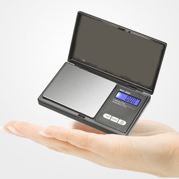 Digital Pocket Scale 0.01g Precision, Portable Electronic Weighing Gram Scale for Jewelry , Kitchen Food Scale for Cooking Baking, Travel Scale 100g/200g/500g Black Size:s