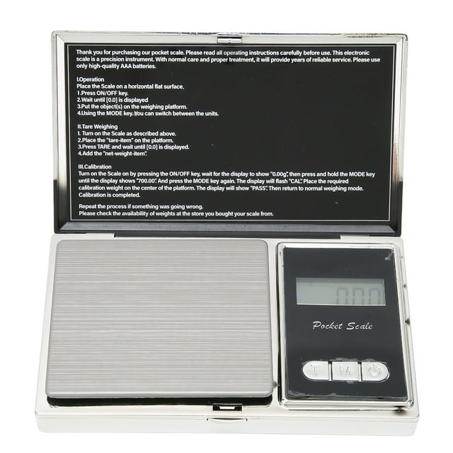 Digital Pocket Scale High Accuracy Easy to Read Small Digital Scales for Jewelry Food