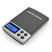 Digital Pocket Scale Jewelry Gold Silver Coin Gems Weight Balance Weigh Tool Mini Size 1000 g x 0.1 g High Precision LCD Display Portable with Protective Cover