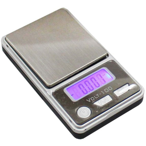 Digital Pocket Scale - LCD Display, 100g X .01 (ToolUSA: TJ198-VOLT)