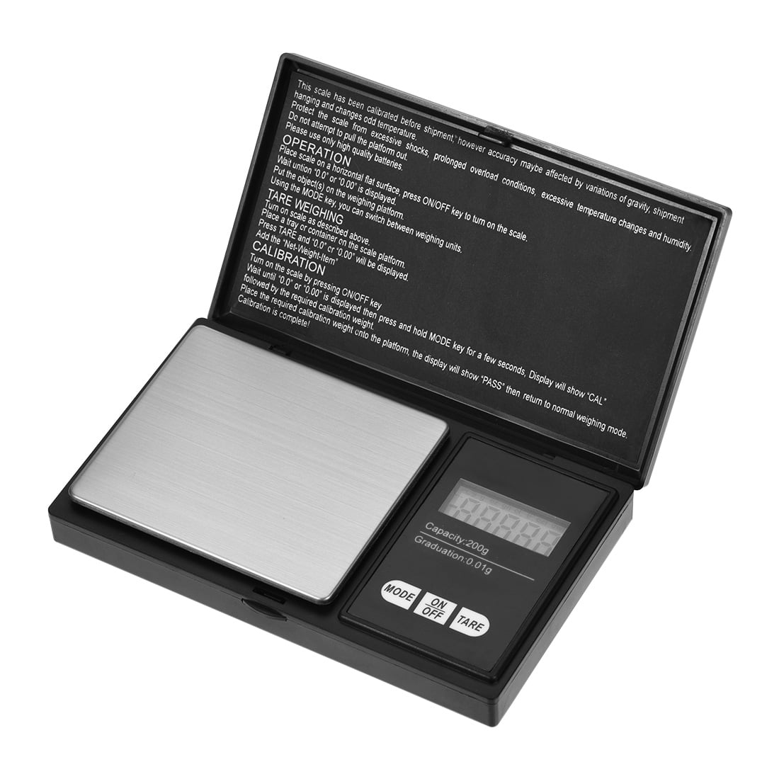 Digital Pocket Scale Mini Pocket Gram Scale for Jewelry Gold 200g0.01g Abs Precision Weighing