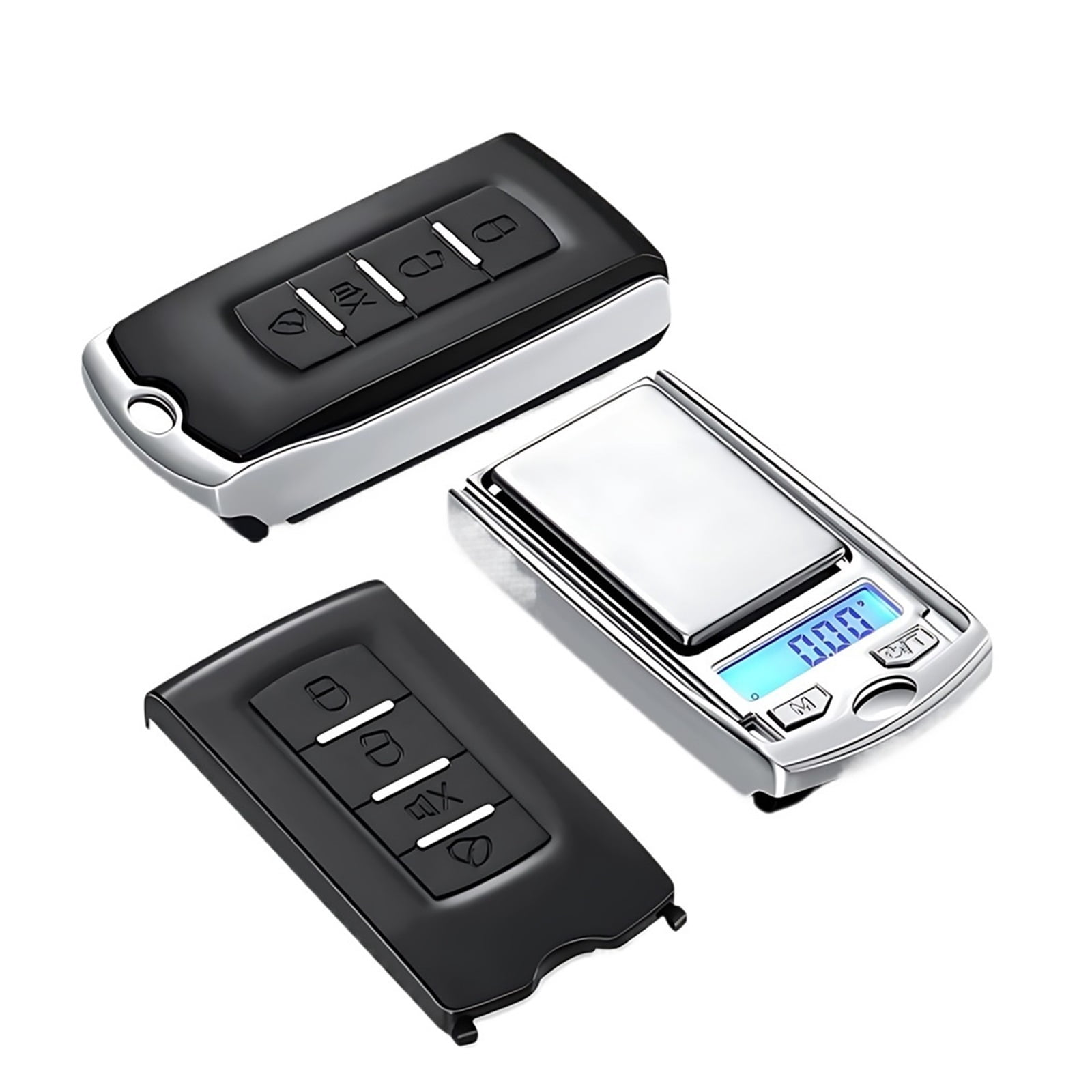 Digital Portable High Precision Mini Weight Scale Jewelry Balance Night Vision Electronic Led Accurate Car Key Household Flat - High Precision