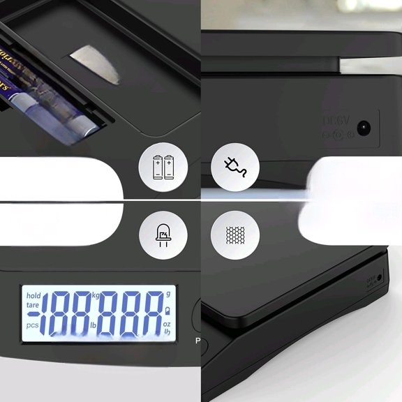 Digital Postal Scale 30kg/66lb - Durable Steel Construction, 6 Units Conversion, Tare Function | for Home, Kitchen, Postal, Shipping, Parcel Transport$$Office