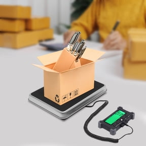 Digital Postal Scale 440lb 200kg with USB Charging and Battery Dual Power High Precision Shipping Scale with Large Stainless Steel Platform and LCD Display