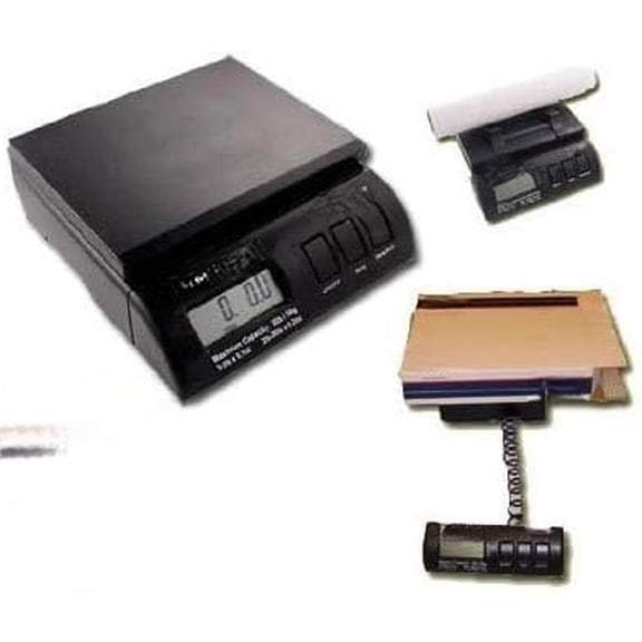 Digital Postal Shipping Scale, 55 lb Capacity, Stainless Steel Kitchen Scale for Home Office & Food Prep, High Precision