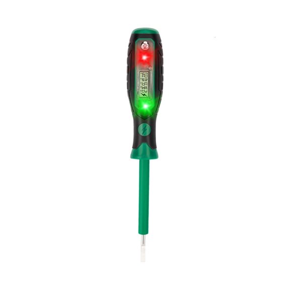 Digital Potential Detecting Screwdriver For Electrical Work Highlighting Tap Activated Transducer