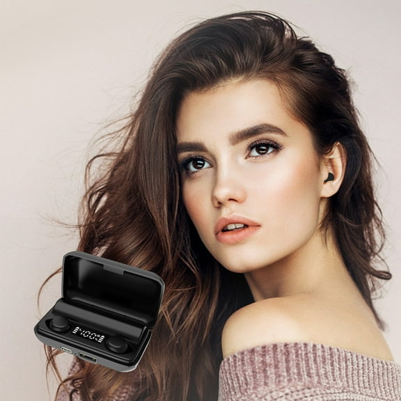 Digital Power Bluetooth Headset Mini Invisible Binaural Sleep Headset Ultra-long Range Bluetooth Headset Holiday Saving Gifts