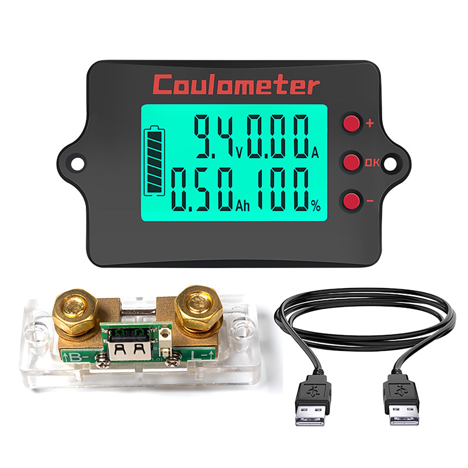 Digital Power Meter with Energy Storage Multifunction Voltages & Current Meter for Monitoring Voltages & Current Up to 100A