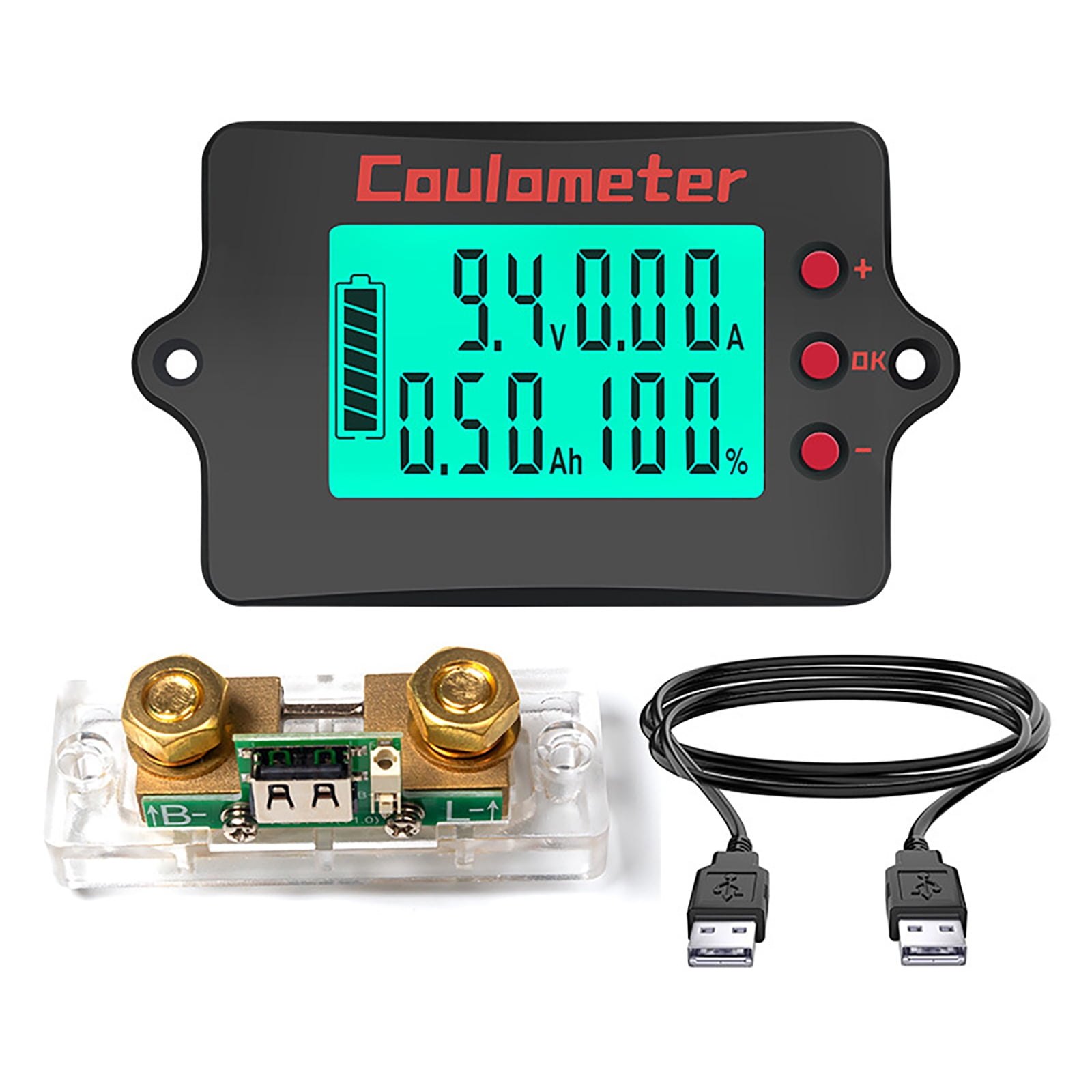 Digital Power Meter with Energy Storage Multifunction Voltages & Current Meter for Monitoring Voltages & Current Up to 100A