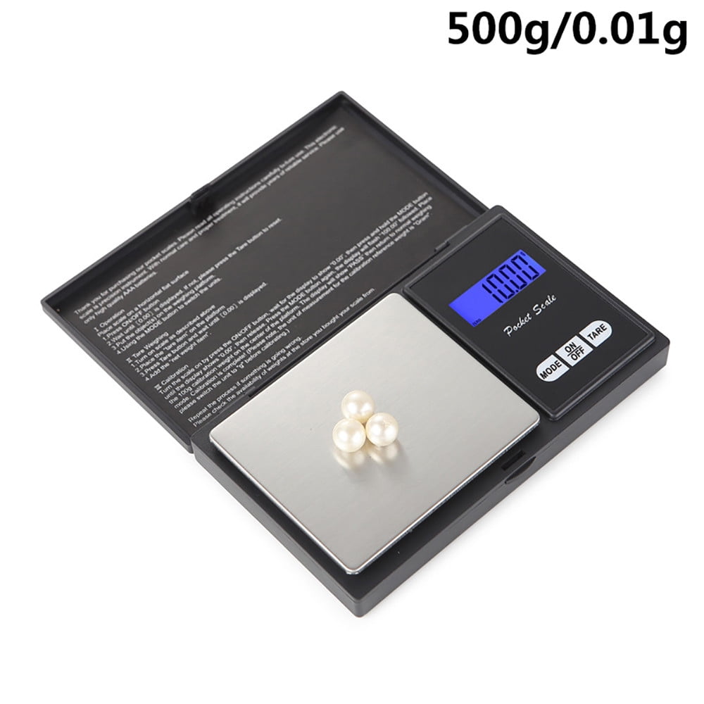 Digital Precision Jewelry Scale 500g x 0.01g | Stainless Steel Platform ...