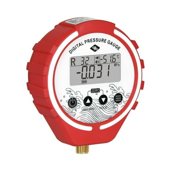 Digital Pressure Gauge Manifold Refrigeration Tester Vacuum Meter Freon Filling Instrument ChargingHoses For 410a 134a ,Easy to Use