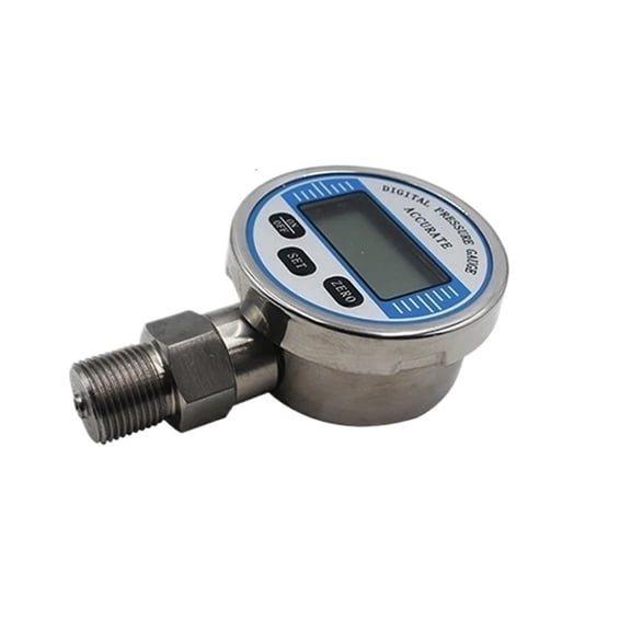 Digital Pressure Gauge Wireless Bar Mpa Psi 100Mpa, Air Liquid Fuel Oil Water Digital Pressure Manometer Low Pressure Gauge ,Easy to Use - 100MM RADIAL_0-0.16MPA