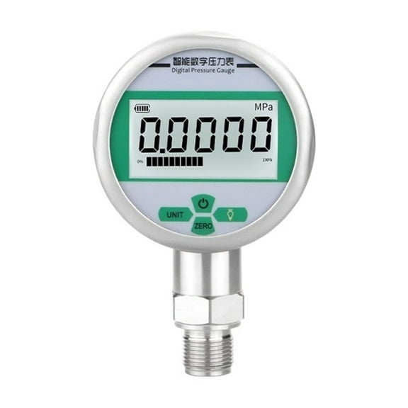 Digital Pressure Gaus Manometer 80mm 0.5%FS 4-digit Display, 0-100mpa 5-unit Mpa,kpa,psi,bar,kg/cm2 ,Easy to Use - BSP(G)1-2_0-25MPA