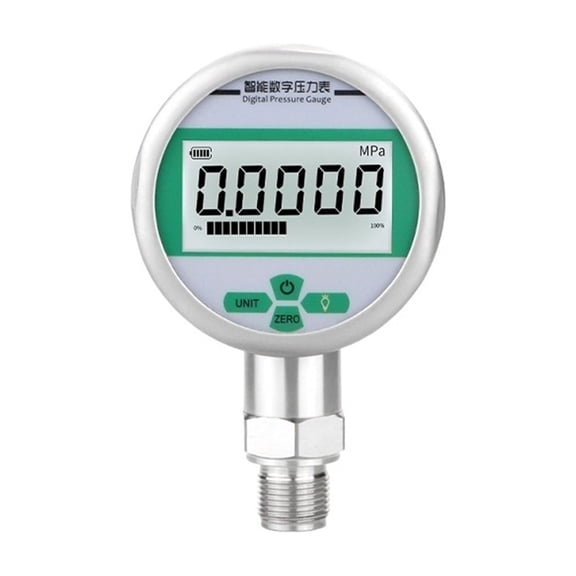 Digital Pressure Gaus Manometer 80mm 0.5%FS 4-digit Display, 0-100mpa 5-unit Mpa,kpa,psi,bar,kg/cm2