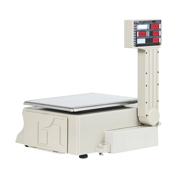 Digital Price Computing Scale, 66LB Food Scale for Deli Meat Produce Fruit, LCD Digital Weight Scale for Commercial Kitchen Restaurant Retail Business