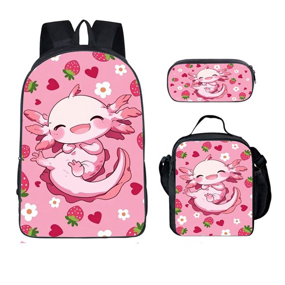 Digital Print Backpack for College Students With Spacious Main Compartment And Versatile 3 Piece