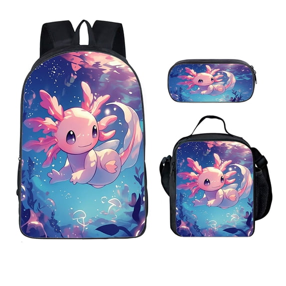 Digital Print Backpack for College Students With Spacious Main Compartment And Versatile 3 Piece