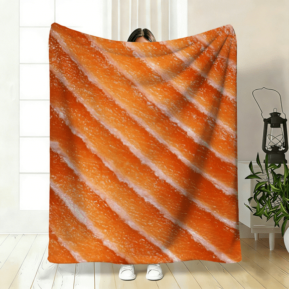 Digital Print Flannel Throw Blanket - Hypoallergenic Cartoon Food-Themed, Tear Resistant, All-Season Comfort - Multipurpose Soft Warm Cheese.