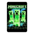 thumbnail image 1 of Digital Print Minecraft Creepers Throw Blanket, 1 of 2