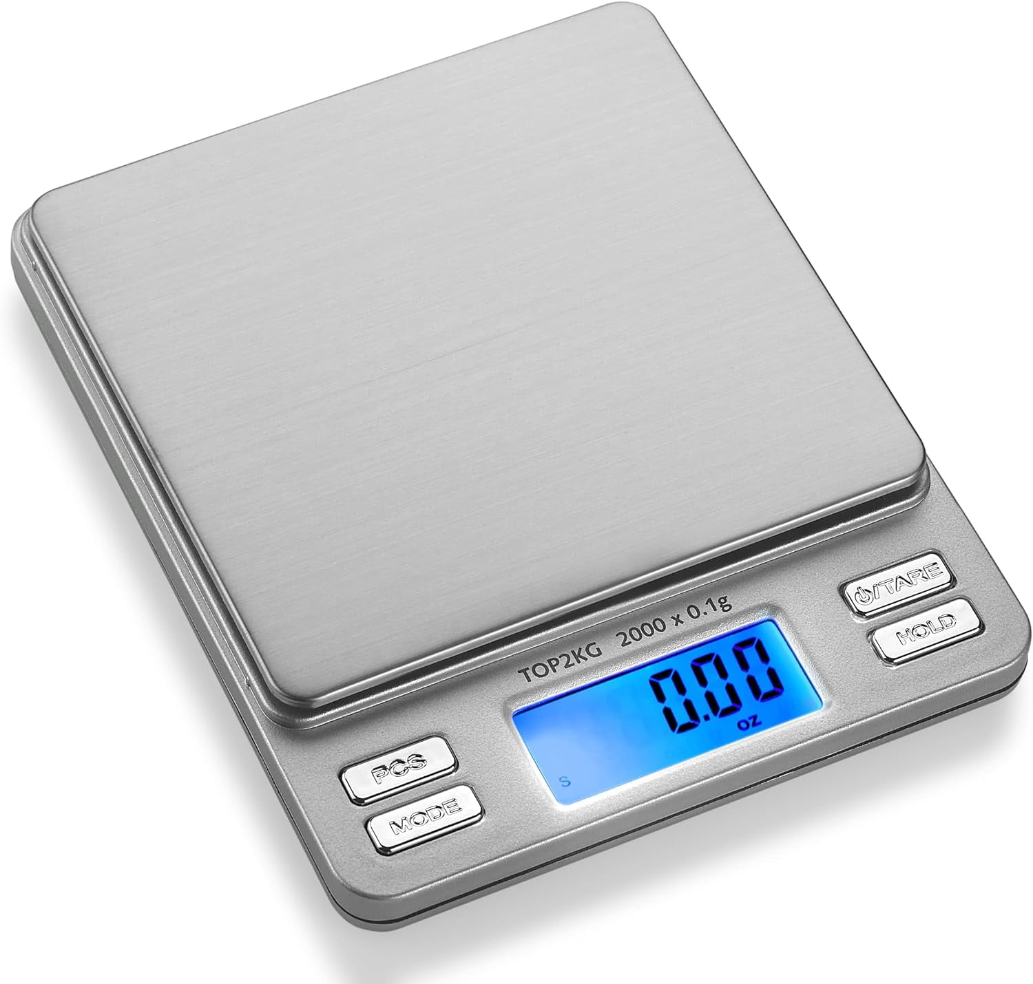 Food Scale -33lb Digital Kitchen Scale for Food Ounces Grams Rechargeable  304 Stainless Steel,Batteries and Type-C Charging | Perfect for Meal Prep