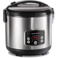 Digital Programmable Rice Cooker and Food Steamer, 14 Cups Cooked (7