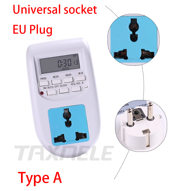 Digital Programmable Timer Switch 220V 230V 50HZ 60HZ 7 Days Weekly