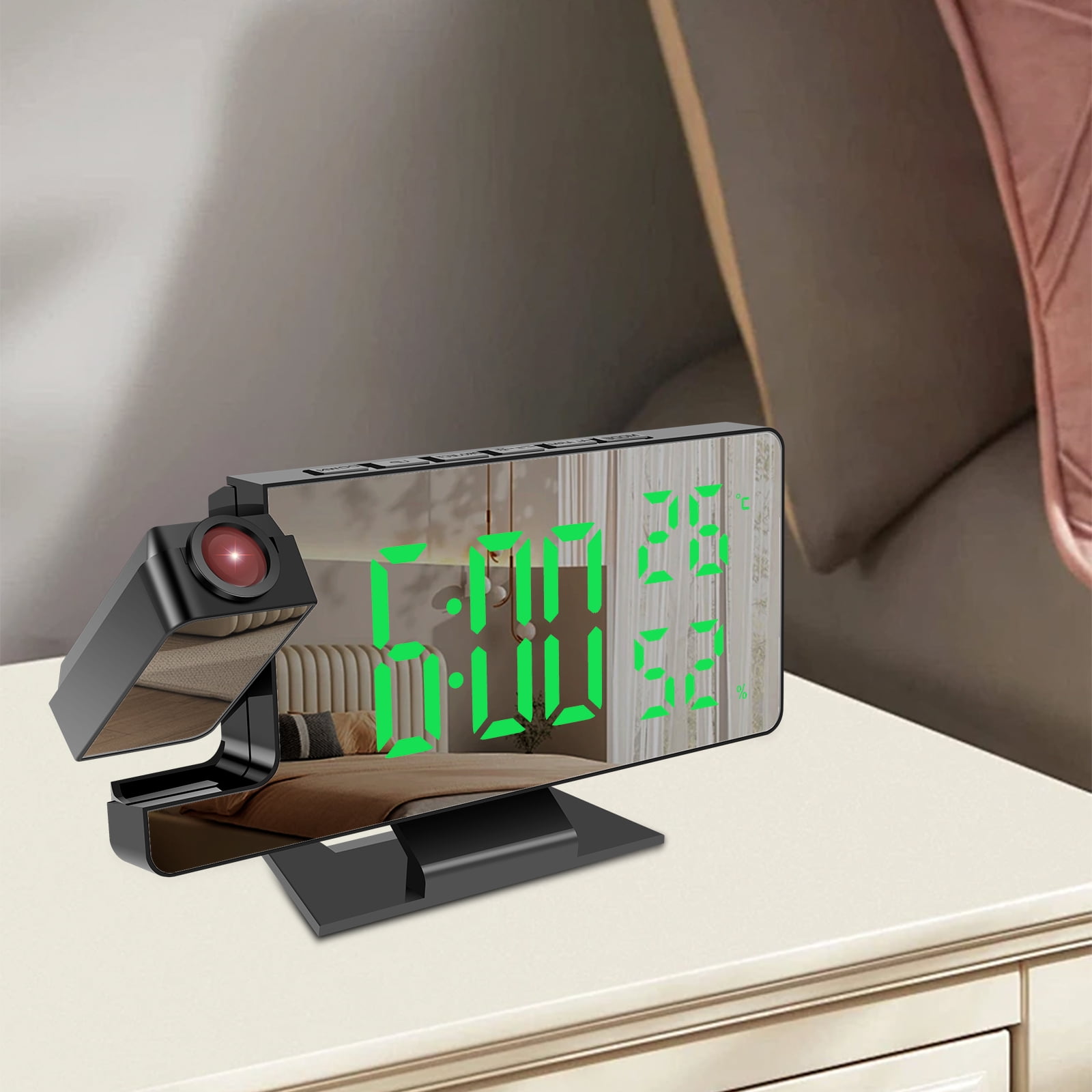 Digital Projection Alarm Clocks with 180° Rotatable Projectorfor ...