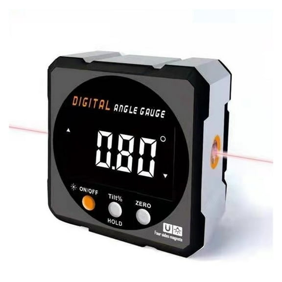 Digital Protractor Laser USB Inclinometer 360 Level Angle Finder High Precision Goniometer ,Water-Proof & Dust Resistant