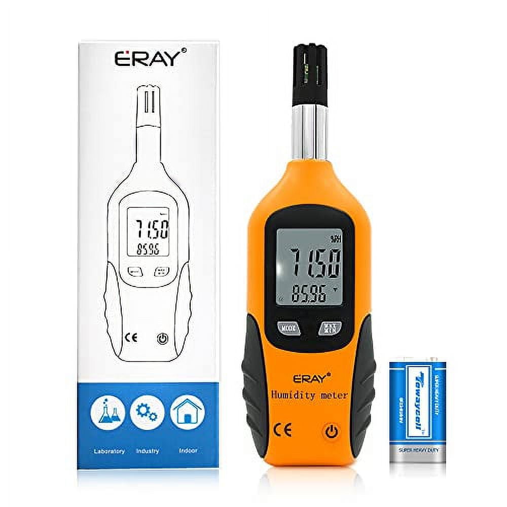 Digital Psychrometer ThermoHygrometer with Backlight, ERAY Temperature