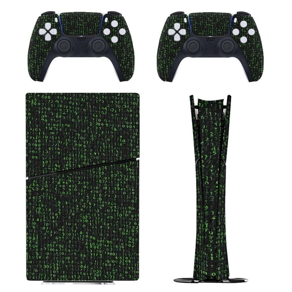 Digital Pulse Mosaic Console Skin Bundle for PS5 Pro Slim Disc & Digital / PS4 – Full Wrap + Dual Controller Flair
