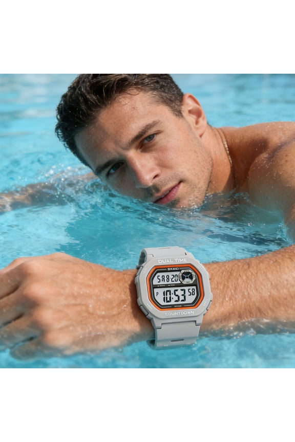 Digital Quartz Watch Water-Resistant• Outdoor Sports Timer • Multi-Functional Luminous Wristwatch • Stopwatch • Lightweight Durable Design