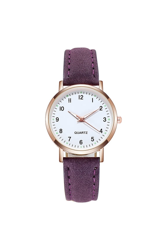 Digital Quartz Watch for Men and Women, Fashionable Casual Design with Frosted Leather Strap, Small Dial for Everyday Wear and Student Style