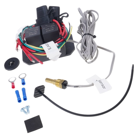 Digital Radiator Fan Controller Switches 12V Set Adjustable Temperature Ranges 104-230°F for Automotive Cooling