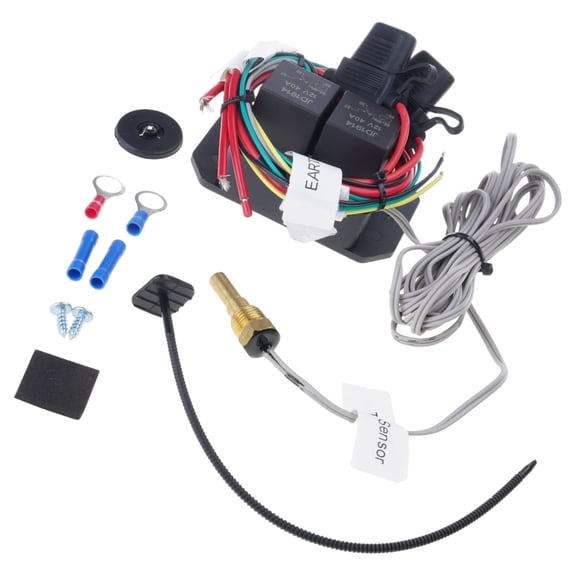 Digital Radiator Fan Controller Switches 12V Set Adjustable Temperature Ranges 104-230°F for Automotive Cooling