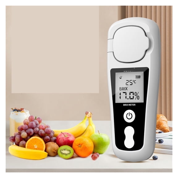 Digital Refractometer 0-55% Range 0.2% Accuracy Refractive Portable Measurement Tool Juice Drinks ,Instant Results