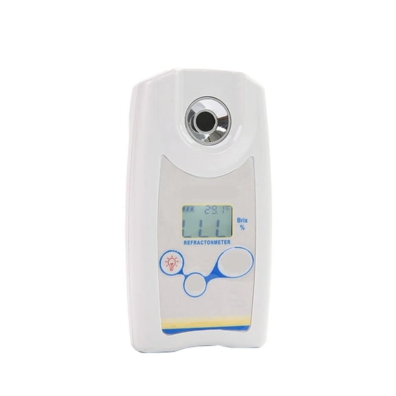 Digital Refractometer Brix Meter Saccharimeter Densimeter For Fruit Wine Beer Alcohol Sugar Concentration Tester 0.0-53% - 0-53 BRIX