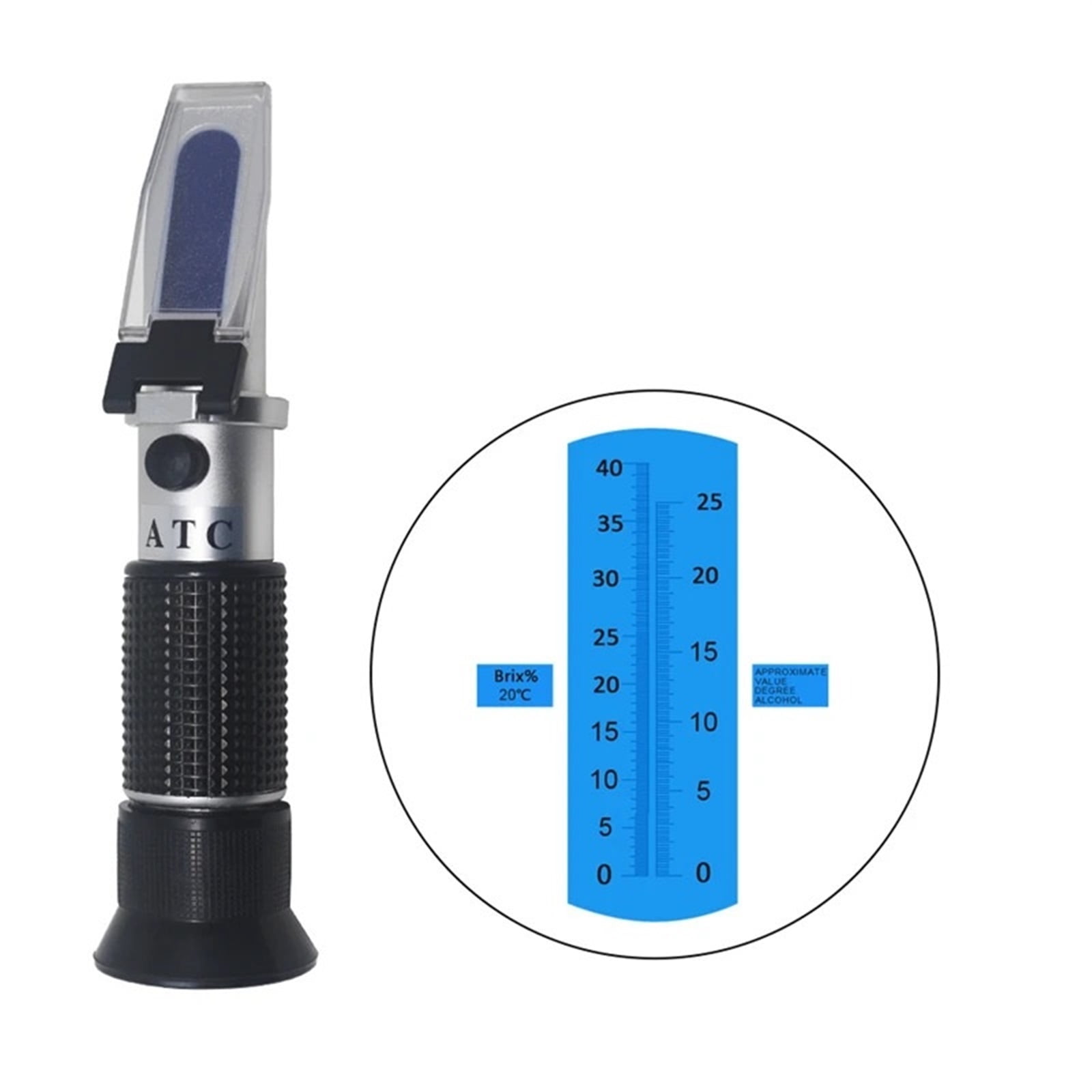 Digital Refractometer Brix Sugar 040 Alcohol Wine Beer 025 ATC