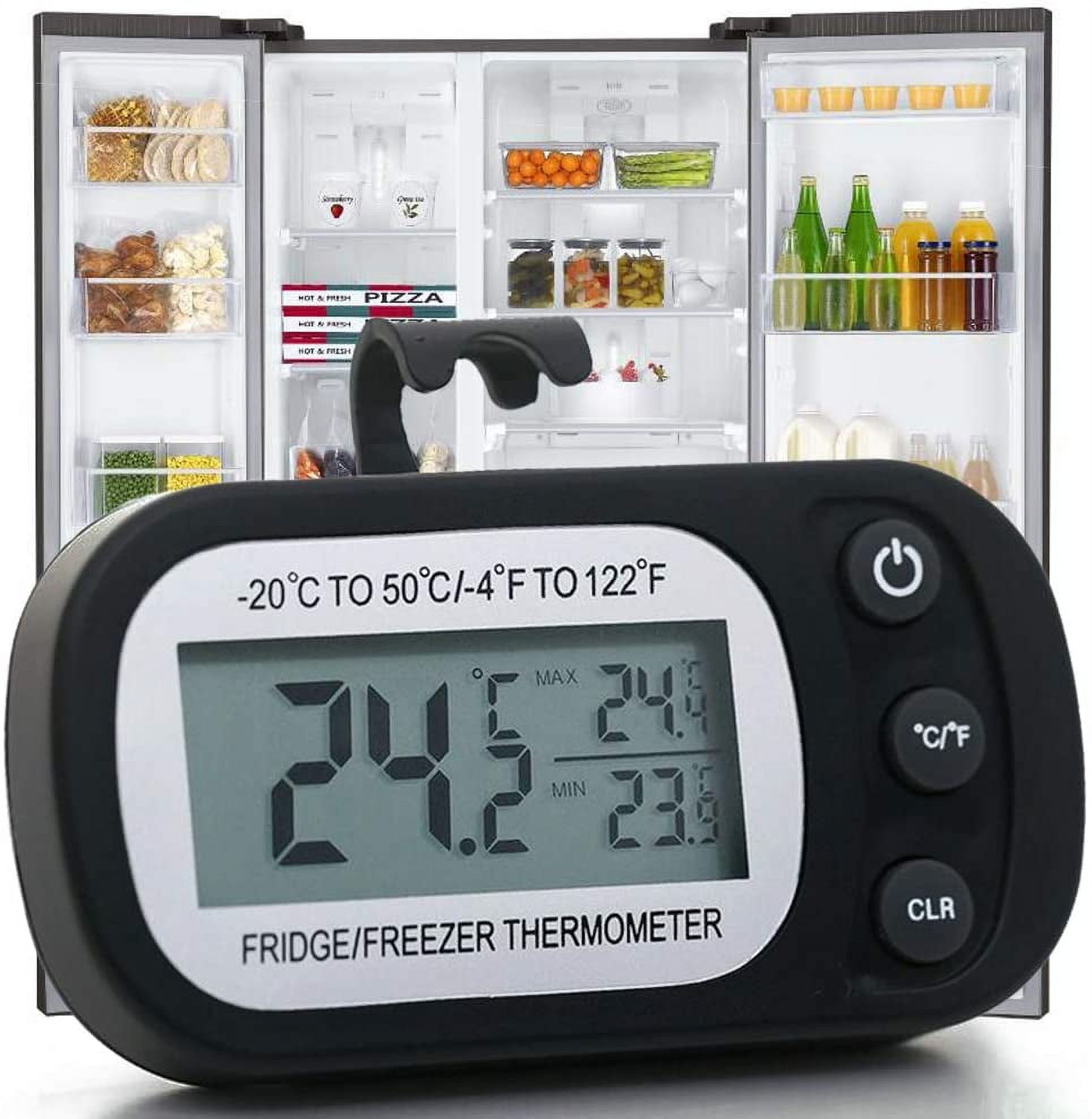 TSV Refrigerator Thermometer, Digital Freezer Room Thermometer with Max/Min  Record for Kitchen Home Restaurant