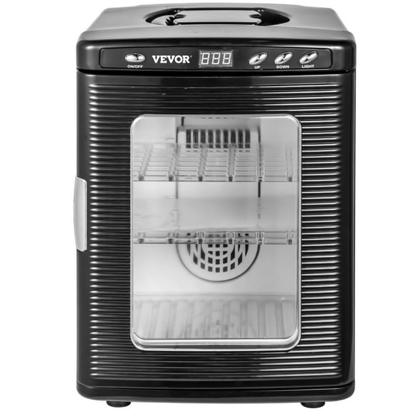 Digital Reptile Egg Incubator 25L - Cooling & Heating (5-60C) for Small Reptiles, 12V/110V - Scientific Lab Grade