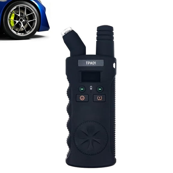 Digital Reset Gauge Tool, Digital Tire Pressure Gauge Relearn Tool, Reset Sensor 2 in 1 Digital Tyre Pressure Gauge Tool 4 Setting Ranges Auto Off