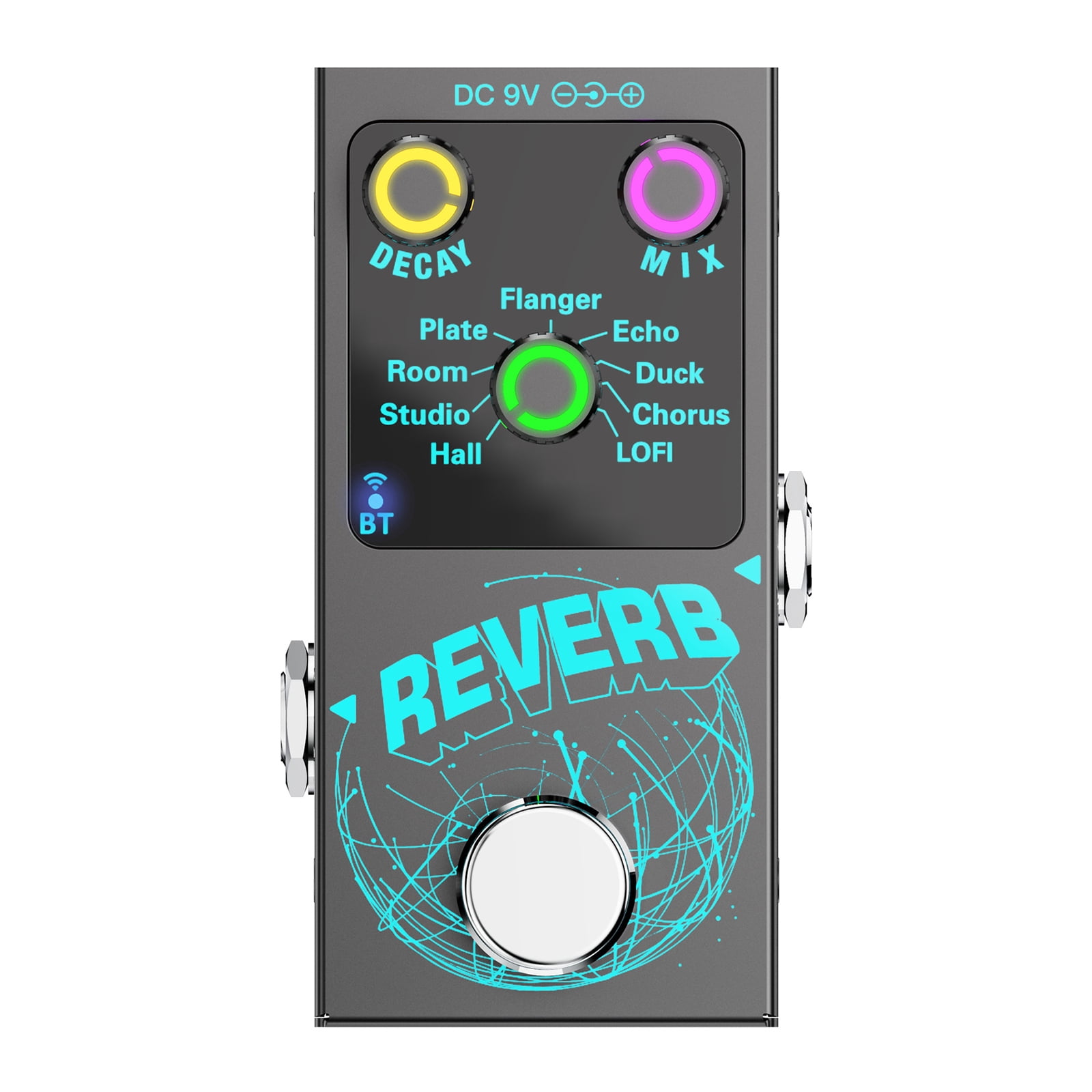 Digital Reverbs Guitar Effect Pedal 9 Modes Guitar Effect Pedal Guitar ...